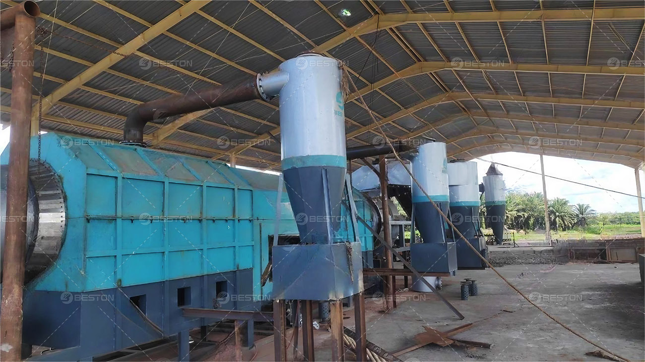 BST-10 Palm Kernel Shell Charcoal Machine